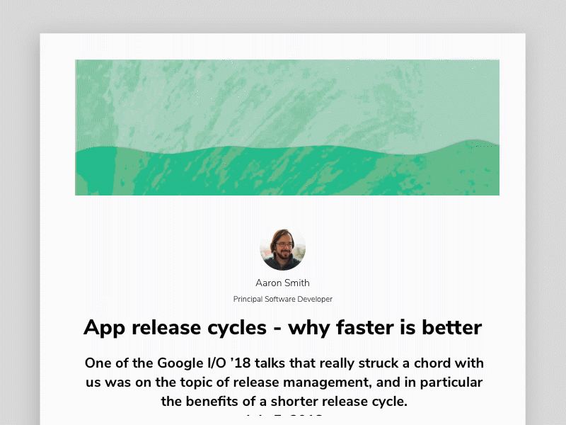 Article Illustration - App release cycles