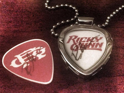 Ricky Gunn Custom Picks brand country gunn logo mongram music nashville ricky rough singer
