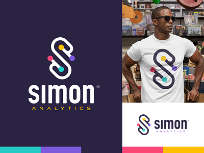 Simon Analytics® Logo analytics branding letter s letters logo logo design math logo simon says