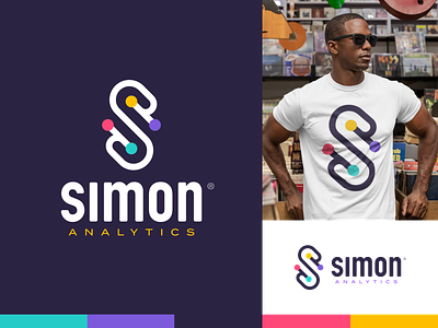 Simon Analytics® Logo analytics branding letter s letters logo logo design math logo simon says