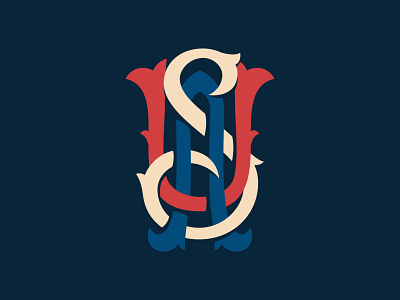 USA Monogram by Mike Jones on Dribbble