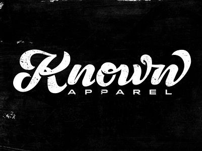 Known Apparel, Inc. apparel clothing handlettered known logo ministry