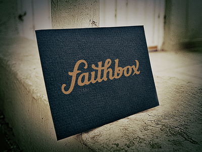 Faithbox Brand branding faithbox hand lettering lettered lettering logo logotype mark startup