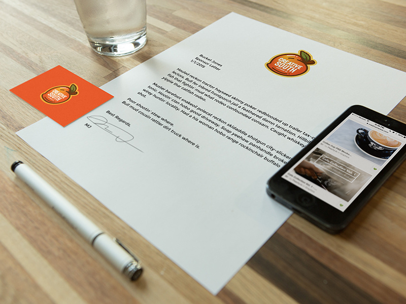 Workplace Stationary Kit #1 mockup peachyio device iphone letterhead stationary pen water letter business card table