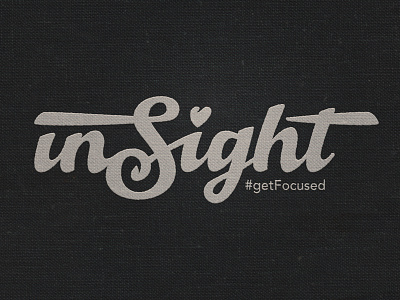inSight Logo design get focused heart ink insight lettering pen pencil wordmark