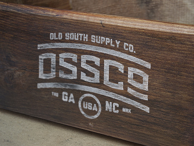 OSSCO Font Sneak bold display font font old south old south supply co ossco wood box