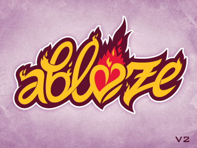 Ablaze Ministry Logo V2 ablaze fire heart logo ministry