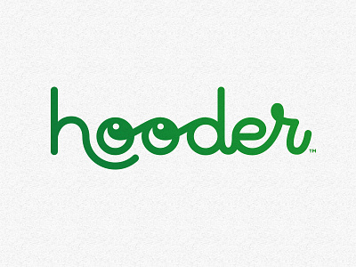 Hooder™ Logo brand children clothing eyes green hooder hoodies kids logo