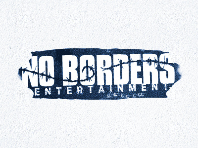 NoBorders v3 barbed black borders entertainment grunge logo no wire
