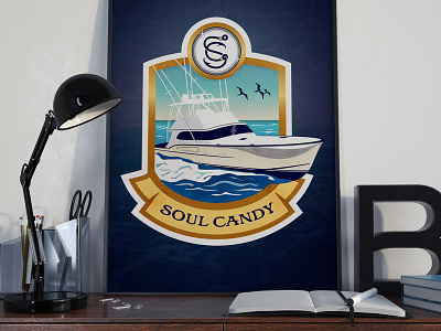 Soul Candy Badge birds candy deep sea fishin boat fishing ocean paul mann custom boats soul