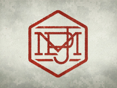 Initial Dribbble crossed letters logo