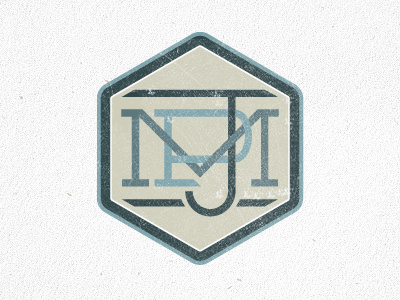 Initial Dribbble 2 - Color crossed letters logo