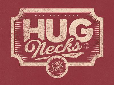 #HugNecks! badge get southern hugnecks hugs national hug day ossco tshirt vintage