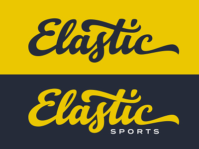 Elastic Brand Final brand design elastic hand lettering lettering logo pencil sketch sports