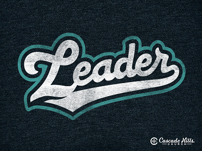 Everyone is a Leader. baseball cascade hills june series lead leader lettering script tshirt