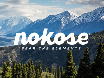 Nokose™ adventure bear branding lettering logo nokose