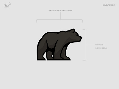 Nokose™ Black Bear bear black brand branding grey logo nokose