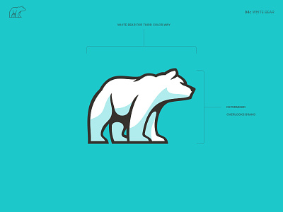 Nokose™ Polar Bear animal bear brand branding clothing logo icon logo nokose teal white