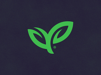 AgroPonics® logo mark agriculture brand branding crops farming green growth hydoponics leaf leaves logo purple