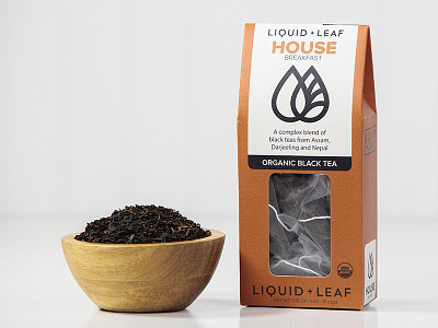 Liquid & Leaf Packaging box service branding leaf liquid logo packaging tea tea leaf teas