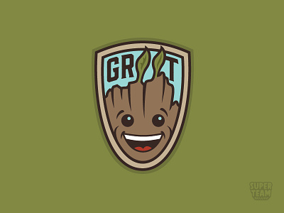 Groot! fan art groot leaves movie patch pin