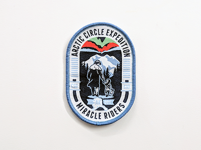 Arctic Circle Expedition Patch arctic charity fund miracle riders patch ride. motorcycle