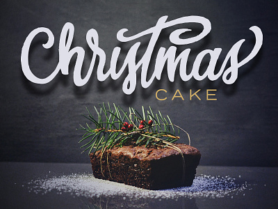 Christmas Script 2017 birthday cake celebrate christmas handlettered logotype love peace lettering script