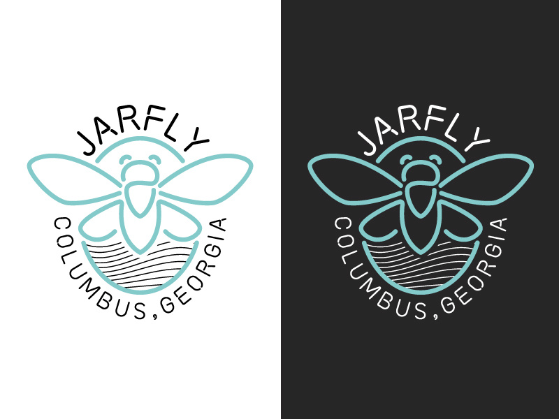 Jarfly® badge bug cicada neon sign neon brand branding logo jarfly