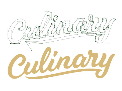 Culinary Script aflac beziers culinry duck food app hand lettering handles lettering logotype script wine