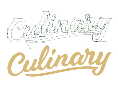 Culinary Script aflac beziers culinry duck food app hand lettering handles lettering logotype script wine