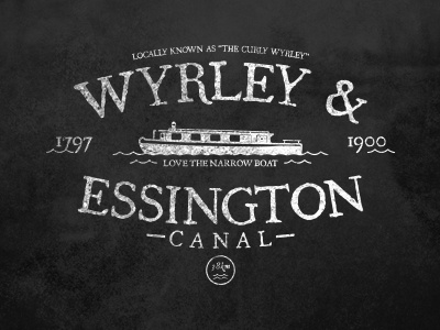 Wyrley & Essington Canal 1700 canal essington logo narrowboat old type vintage water wyrley