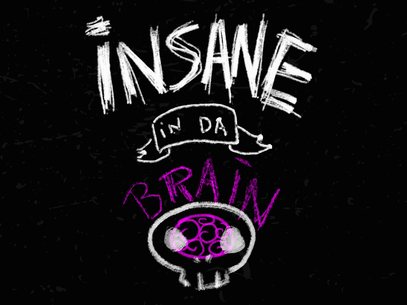 Insane In The Brain (Cypress Hill) animated brush cypress hill gif motion pen pencil raw skull