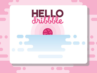 Hello Dribbble ! debut hello hello dribble