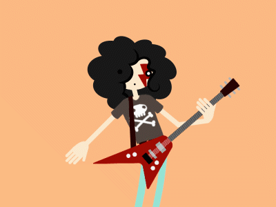 Guitar Player (Air Guitar, it's unplugged ^^) air guitar animation electric guitar gif guitar motion motion graphics trick