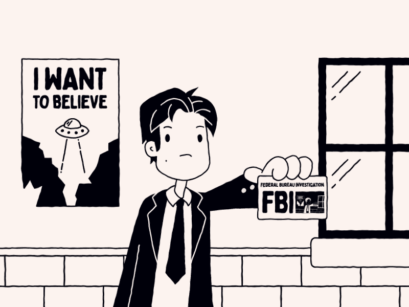 Agent Mulder 90s alien fox mulder gif i want to believe illustration mulder the truth is out there vector x files x files