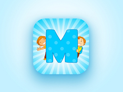 Project icon for children blue children concerts design icon logo music okdigital