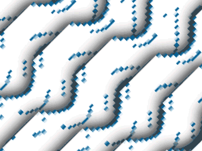 Snakey Waves animation looping pixelated snake south africa visual waves