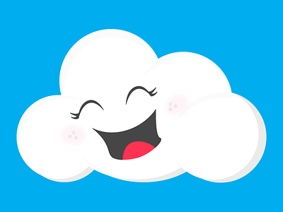 Happy Little Cloud cloud doodle illustration