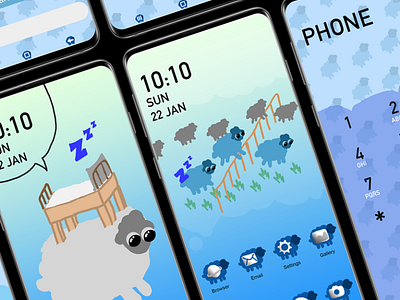 On Cloud 10 phone theme