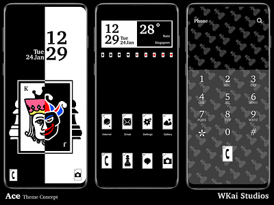 Ace phone theme concept