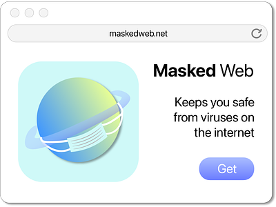 Masked Web Icon design dribbbleweeklywarmup graphic design ui