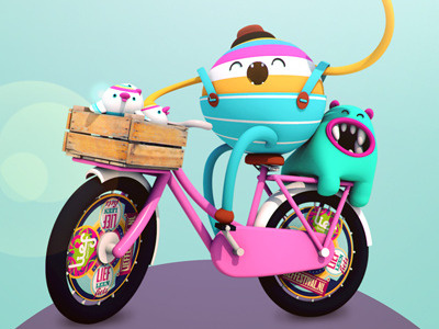 lief bicycle 3d character