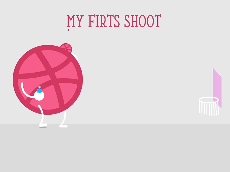 Firts Shot Luisrojas illustration hello dribble ball first shoot