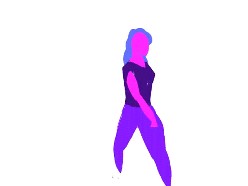 Dancer Girl 2danimation animate motion graphics girl dancer