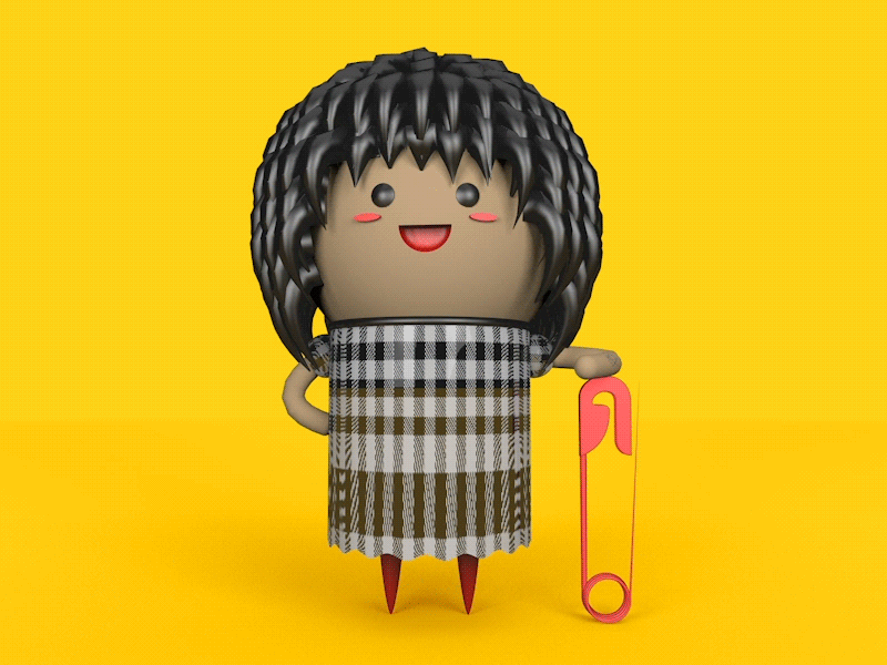 Powerfull Girl Modaenpx2 motiondesign cinema4d girl