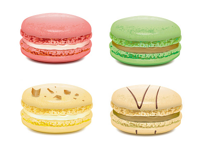 Macarons illustration vector