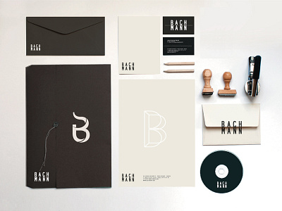 B architect brand identity typography