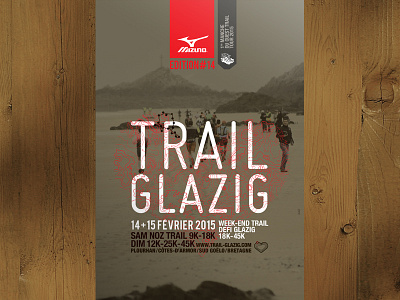 Trail poster - Mizuno event poster running sport trail