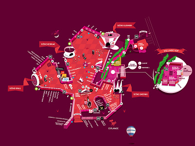 Festival Map festival illustration map music vector