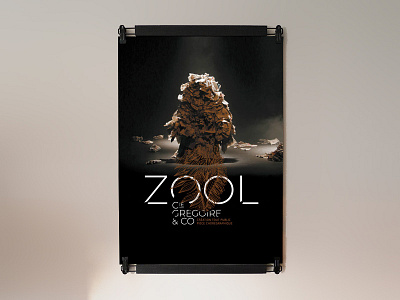 Zool black dance photography poster typography